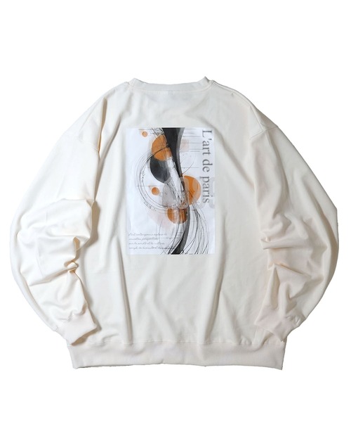 Starting Over(スターティングオーバー)の「cardboard knit crew neck design cutsew/ダンボールニット クルーネック デザイン カットソー(スウェット・メンズ・グレー/ブラック/ホワイト/チャコールグレー/ブラック系その他/ホワイト系その他2/ブラック系その他2/グレー系その他/ホワイト系その他・M/XL/L)」の4枚目の写真