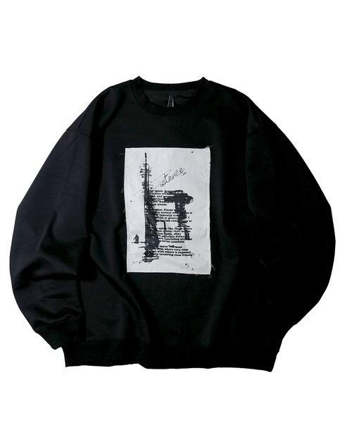 Starting Over(スターティングオーバー)の「cardboard knit crew neck design cutsew/ダンボールニット クルーネック デザイン カットソー(スウェット・メンズ・グレー/ブラック/ホワイト/チャコールグレー/ブラック系その他/ホワイト系その他2/ブラック系その他2/グレー系その他/ホワイト系その他・M/XL/L)」の5枚目の写真