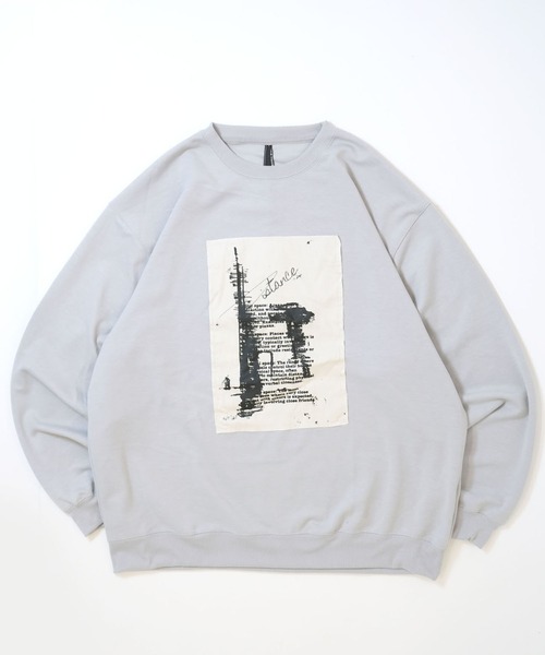Starting Over(スターティングオーバー)の「cardboard knit crew neck design cutsew/ダンボールニット クルーネック デザイン カットソー(スウェット・メンズ・グレー/ブラック/ホワイト/チャコールグレー/ブラック系その他/ホワイト系その他2/ブラック系その他2/グレー系その他/ホワイト系その他・M/XL/L)」の22枚目の写真