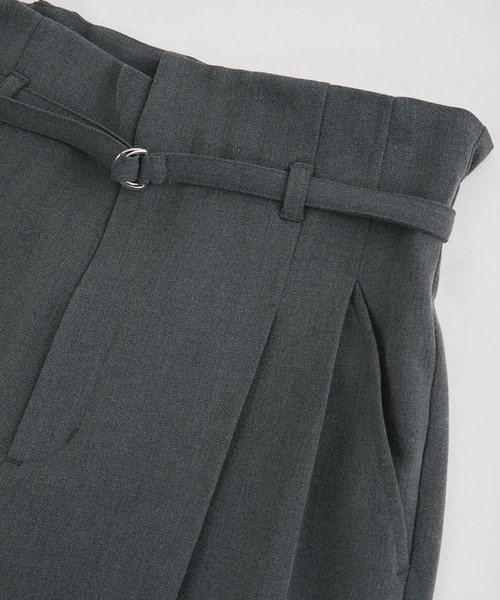 VIS（ビス）の「【美warm】ストレッチベルト付きハイウエストテーパードパンツ【アンチピリング/防シワ/洗える】（その他パンツ・レディース・ベージュ系その他/ブラウン系その他/チャコールグレー/ブラック系その他・SS/S/M/L）」の14枚目の写真