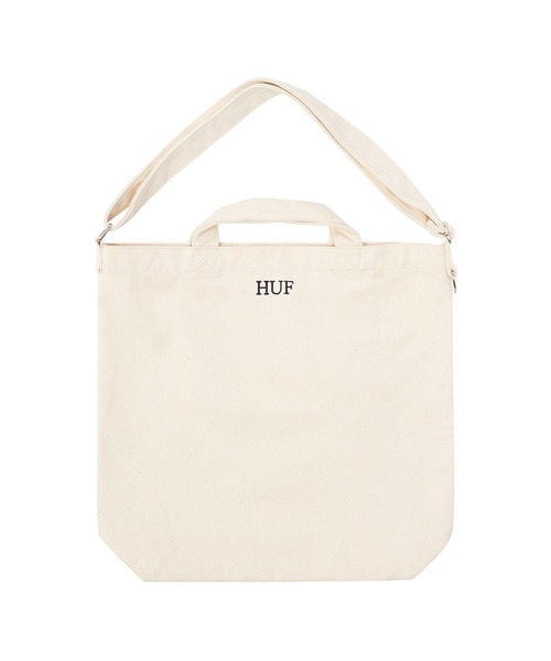HUF ホワイト 2WAY トート ショルダーバッグ☆新品・未使用 HUF - 新品・未開封☆HUF 2WAY トートバッグ オフホワイト