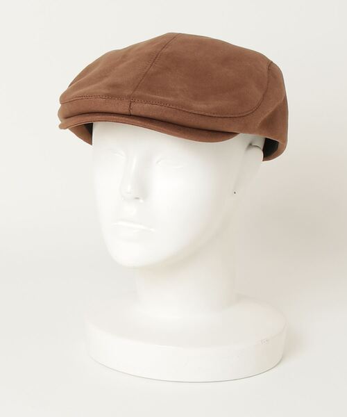 Figments（フィグメンツ）の「合皮起毛ハンチング（ハット・レディース・ブラウン・FREE）」の12枚目の写真