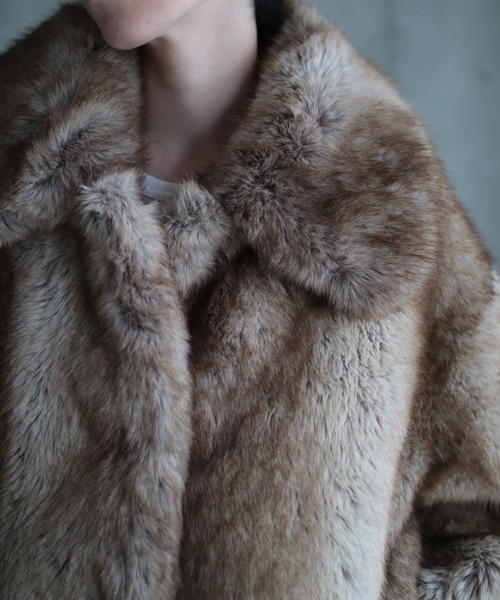Jakke Rosemary コート ブラウン系 JAKKE Rosemary faux fur coat | Harvey Nichols