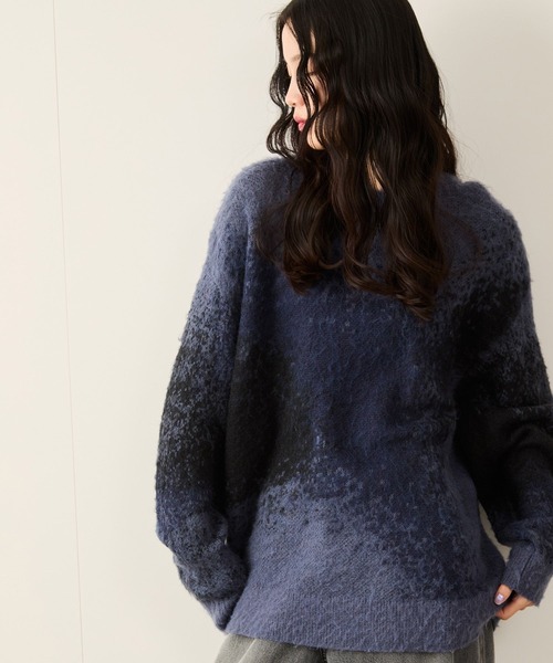 グラデーションシャギークルーニット（ニット/セーター）｜JUNRED（ジュンレッド）