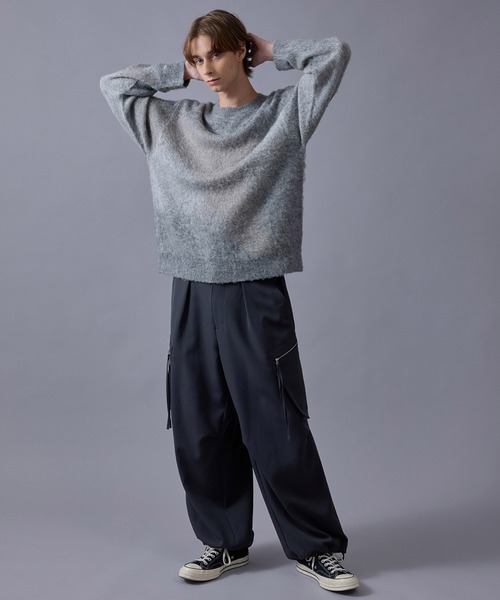 グラデーションシャギークルーニット（ニット/セーター）｜JUNRED（ジュンレッド）