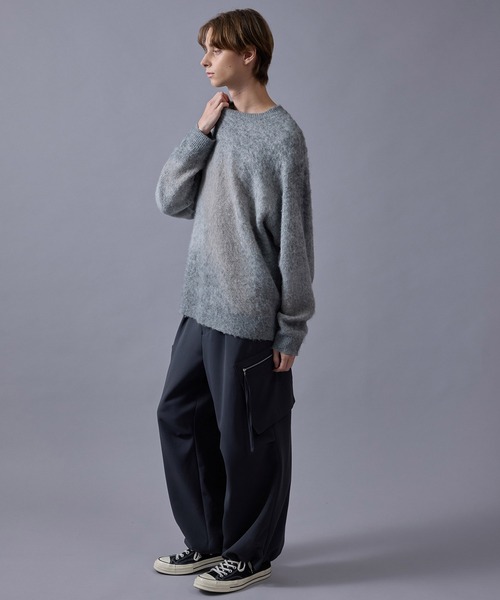 グラデーションシャギークルーニット（ニット/セーター）｜JUNRED（ジュンレッド）
