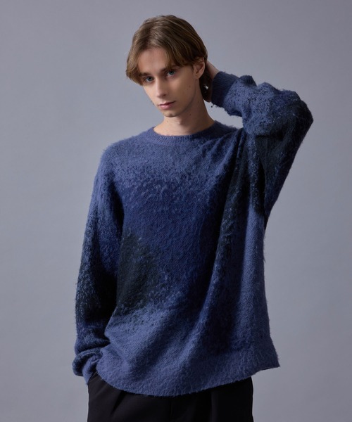 グラデーションシャギークルーニット（ニット/セーター）｜JUNRED（ジュンレッド）