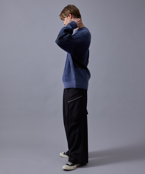 グラデーションシャギークルーニット（ニット/セーター）｜JUNRED（ジュンレッド）