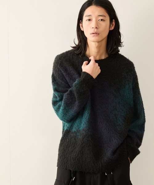 グラデーションシャギークルーニット（ニット/セーター）｜JUNRED（ジュンレッド）