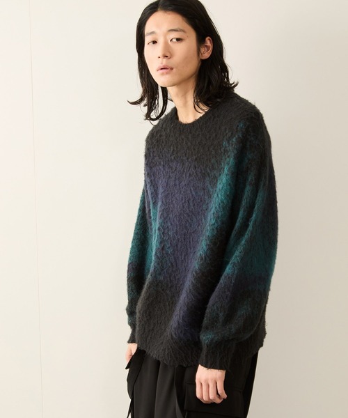 グラデーションシャギークルーニット（ニット/セーター）｜JUNRED（ジュンレッド）