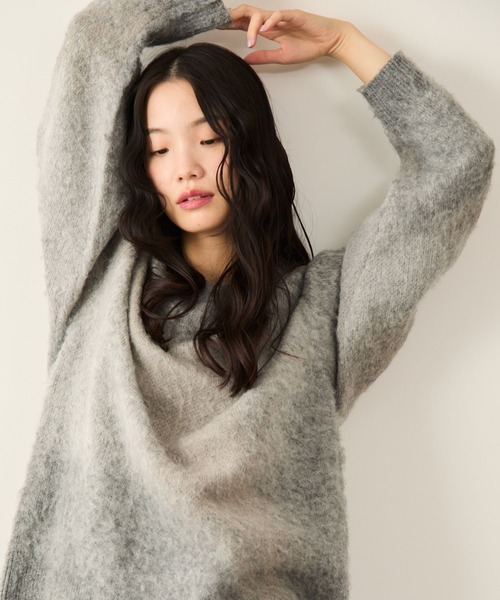 グラデーションシャギークルーニット（ニット/セーター）｜JUNRED（ジュンレッド）