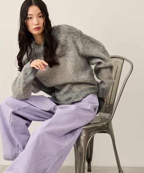 グラデーションシャギークルーニット（ニット/セーター）｜JUNRED（ジュンレッド）