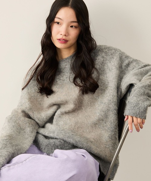 グラデーションシャギークルーニット（ニット/セーター）｜JUNRED（ジュンレッド）