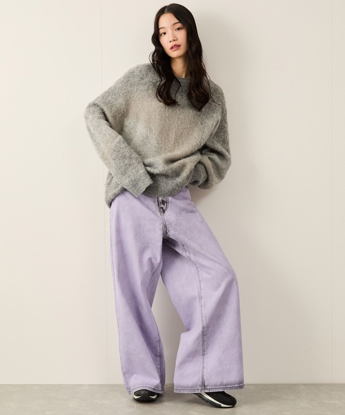 グラデーションシャギークルーニット（ニット/セーター）｜JUNRED（ジュンレッド）