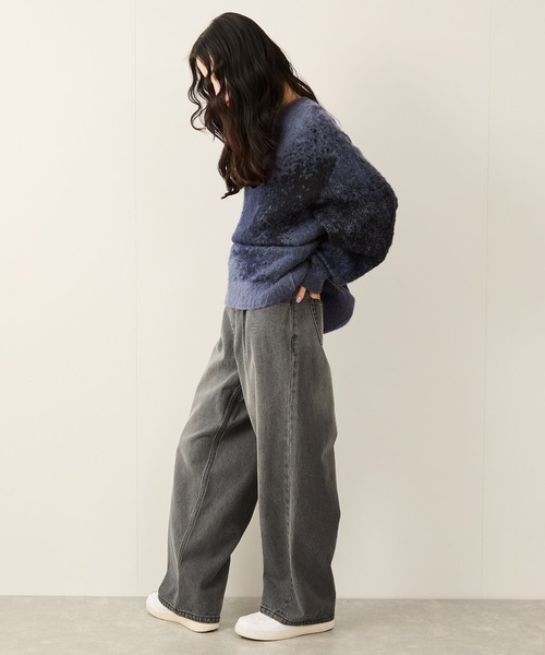 グラデーションシャギークルーニット（ニット/セーター）｜JUNRED（ジュンレッド）