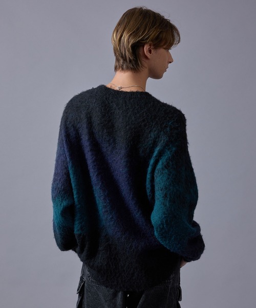 グラデーションシャギークルーニット（ニット/セーター）｜JUNRED（ジュンレッド）