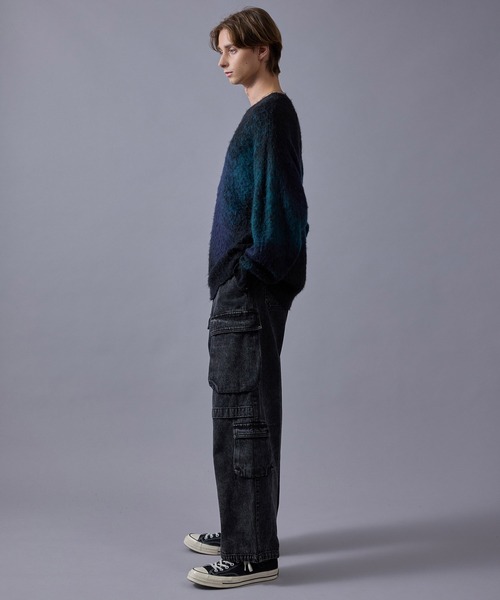 グラデーションシャギークルーニット（ニット/セーター）｜JUNRED（ジュンレッド）