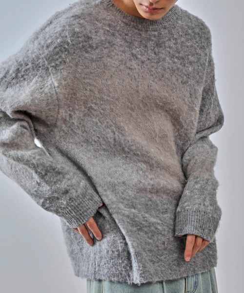 グラデーションシャギークルーニット（ニット/セーター）｜JUNRED（ジュンレッド）