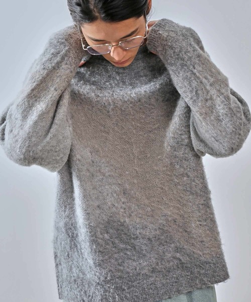 グラデーションシャギークルーニット（ニット/セーター）｜JUNRED（ジュンレッド）