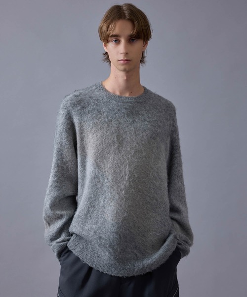 グラデーションシャギークルーニット（ニット/セーター）｜JUNRED（ジュンレッド）