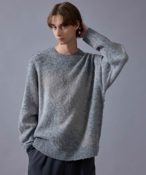 グラデーションシャギークルーニット（ニット/セーター）｜JUNRED（ジュンレッド）