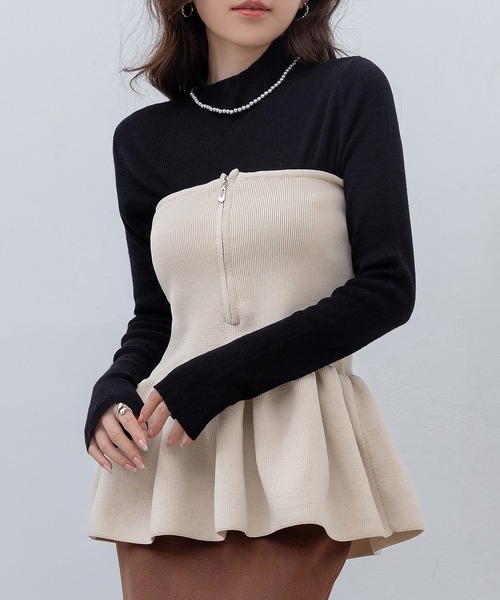 【ZARA】ペプラムベアトップ 3152/013/803 STRAPLESS PEPLUM TOP - Gray marl | ZARA Canada