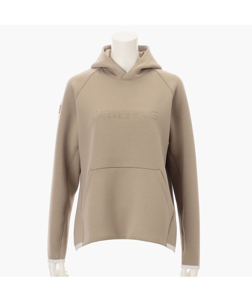 BRIEFING（ブリーフィング）の「【BRIEFING GOLF/ブリーフィングゴルフ WOMEN'S LOGO HOODIE】（パーカー・レディース・ベージュ/ブラック/オリーブ/グレー・S/M）」の3枚目の写真