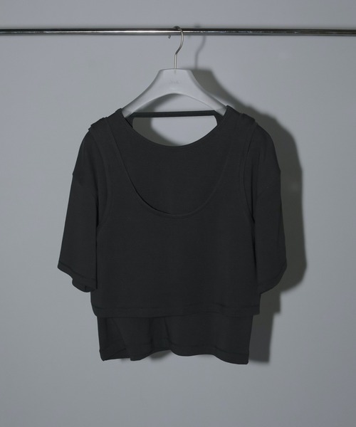 セール】Layered Cut T-shirts（Tシャツ/カットソー）｜anuke
