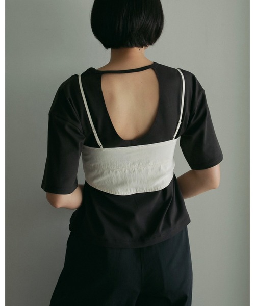 アンヌーク Layered Cut T-shirts セール】Layered Cut T-shirts（Tシャツ/カットソー）｜anuke