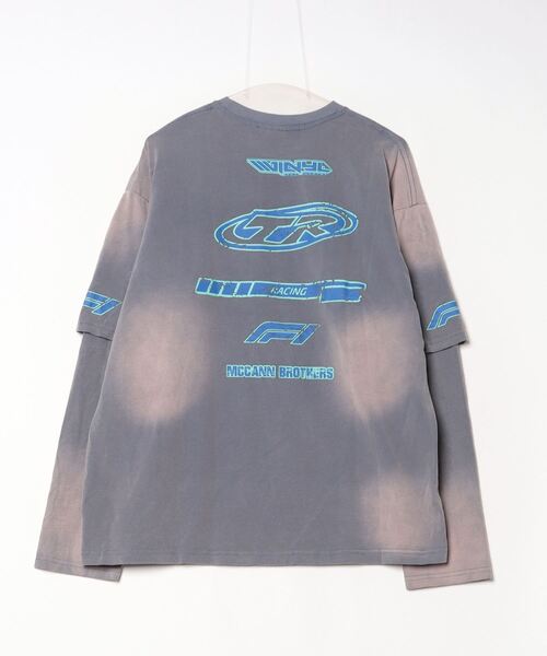 A'GEM/9 × .kom 『ARULE/アルール』レーシングプリントレイヤードロンTEE（Tシャツ/カットソー）｜ARULE（アリュール）