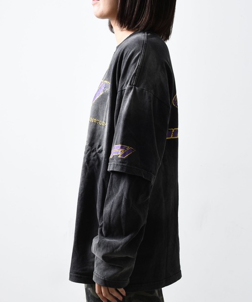 A'GEM/9 × .kom 『ARULE/アルール』レーシングプリントレイヤードロンTEE（Tシャツ/カットソー）｜ARULE（アリュール）