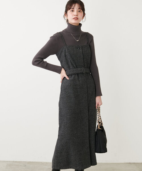 natural couture（ナチュラルクチュール）の「ツイードキャミソール