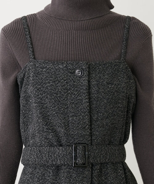 natural couture（ナチュラルクチュール）の「ツイードキャミソール 