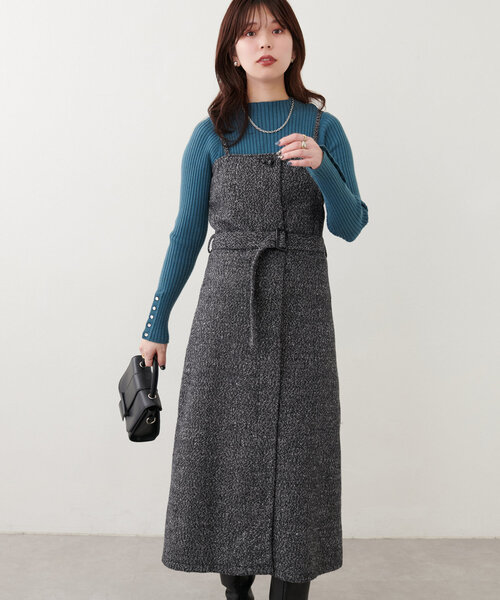 natural couture（ナチュラルクチュール）の「ツイードキャミソール