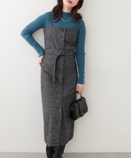 natural couture（ナチュラルクチュール）の「ツイードキャミソール