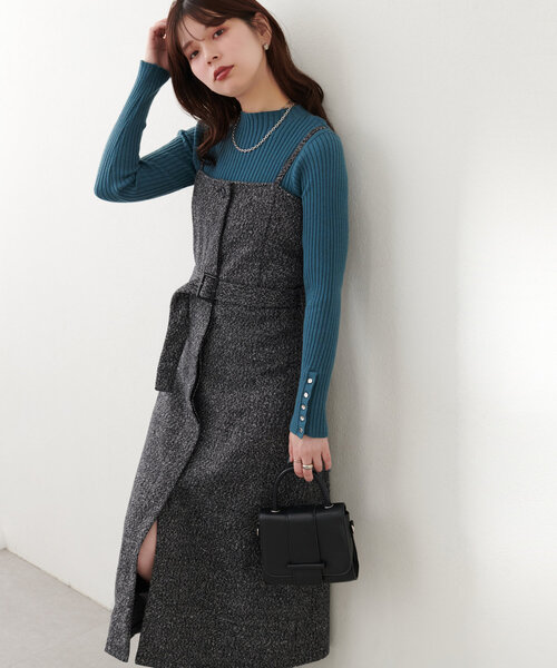 natural couture（ナチュラルクチュール）の「ツイードキャミソール