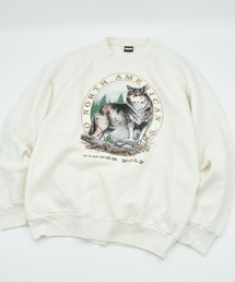 【ヴィンテージ古着】90’s TULTEX 狼 アニマルプリント スウェット USA製