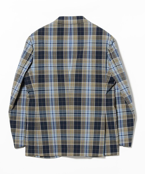BEAMS F（ビームスエフ）の「NEW EASY ZANIERI タータンチェック シアサッカー ジャケット（その他アウター・メンズ・ネイビー・44/46/48/50/52）」の7枚目の写真