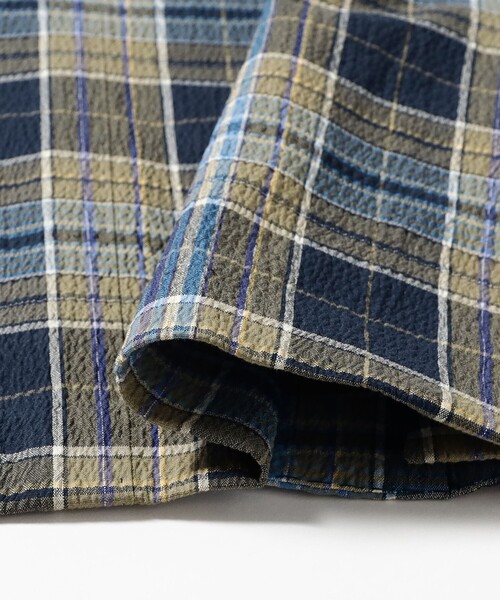 BEAMS F（ビームスエフ）の「NEW EASY ZANIERI タータンチェック シアサッカー ジャケット（その他アウター・メンズ・ネイビー・44/46/48/50/52）」の6枚目の写真