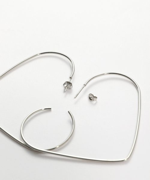 JEANASIS（ジーナシス）の「【ステンレス】ハートフープピアス/253472（ピアス（両耳用）・レディース・シルバー/ゴールド・FREE）」の13枚目の写真