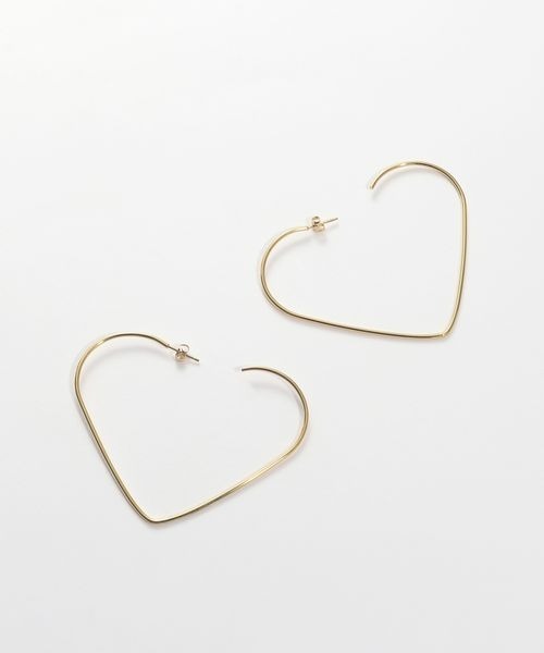 JEANASIS（ジーナシス）の「【ステンレス】ハートフープピアス/253472（ピアス（両耳用）・レディース・シルバー/ゴールド・FREE）」の15枚目の写真