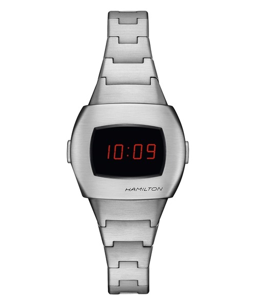 HAMILTON（ハミルトン）の「HAMILTON [ハミルトン] 腕時計 PSR （ピーエスアール） 74 クオーツ 30.90 mm x 25.60 mm  ブラック×シルバー（アナログ腕時計・メンズ・ブラック・FREE）」の2枚目の写真