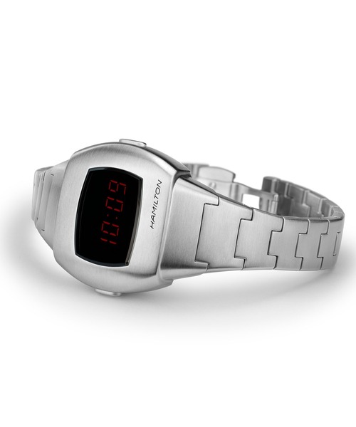 HAMILTON（ハミルトン）の「HAMILTON [ハミルトン] 腕時計 PSR （ピーエスアール） 74 クオーツ 30.90 mm x 25.60 mm  ブラック×シルバー（アナログ腕時計・メンズ・ブラック・FREE）」の3枚目の写真