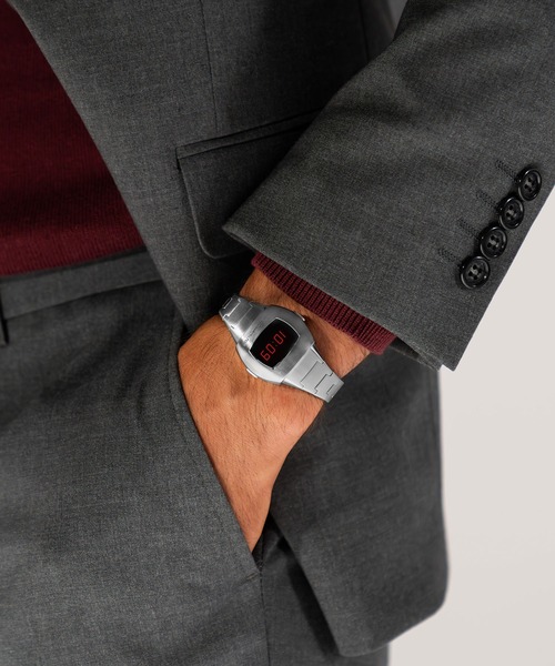 HAMILTON（ハミルトン）の「HAMILTON [ハミルトン] 腕時計 PSR （ピーエスアール） 74 クオーツ 30.90 mm x 25.60 mm  ブラック×シルバー（アナログ腕時計・メンズ・ブラック・FREE）」の8枚目の写真