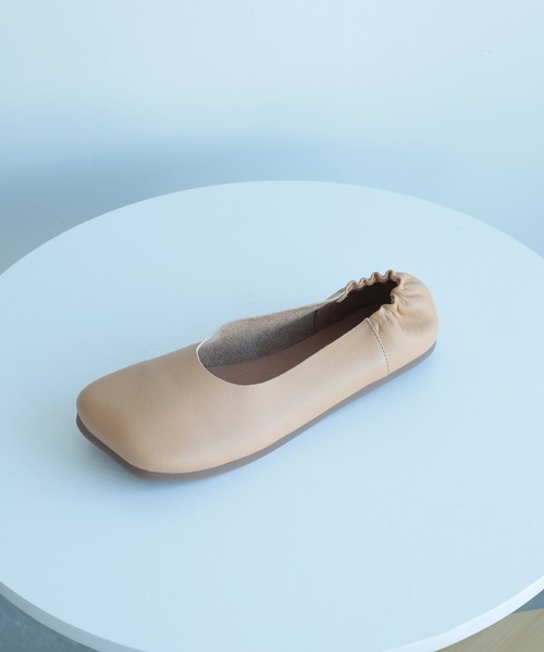 【セール】【DECADE CLASSIC】ギャザー フラットシューズ（スリッポン）｜DECADE CLASSIC（ディケイド クラシック）