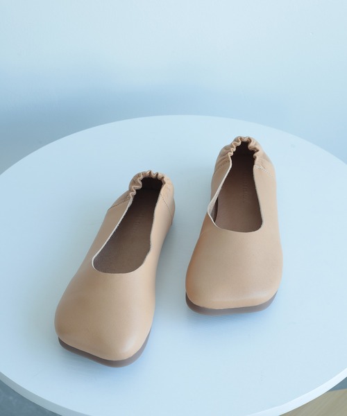 【セール】【DECADE CLASSIC】ギャザー フラットシューズ（スリッポン）｜DECADE CLASSIC（ディケイド クラシック）