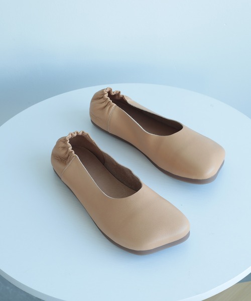 【セール】【DECADE CLASSIC】ギャザー フラットシューズ（スリッポン）｜DECADE CLASSIC（ディケイド クラシック）