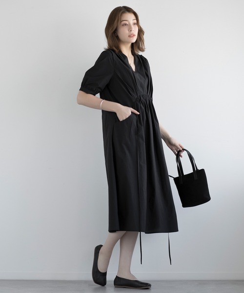 【セール】【DECADE CLASSIC】ギャザー フラットシューズ（スリッポン）｜DECADE CLASSIC（ディケイド クラシック）