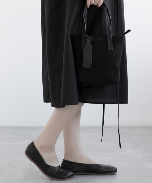 【セール】【DECADE CLASSIC】ギャザー フラットシューズ（スリッポン）｜DECADE CLASSIC（ディケイド クラシック）