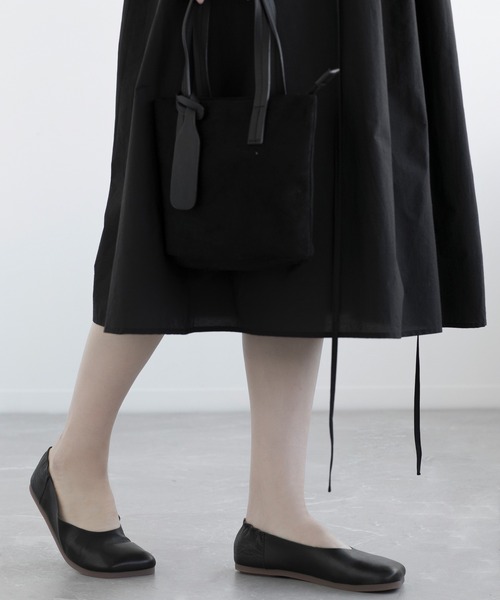 【セール】【DECADE CLASSIC】ギャザー フラットシューズ（スリッポン）｜DECADE CLASSIC（ディケイド クラシック）